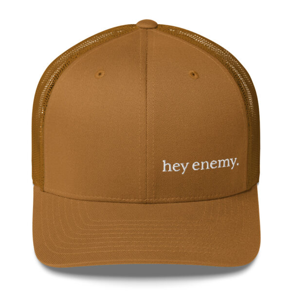 hey enemy Embroidered Trucker Cap - Image 11