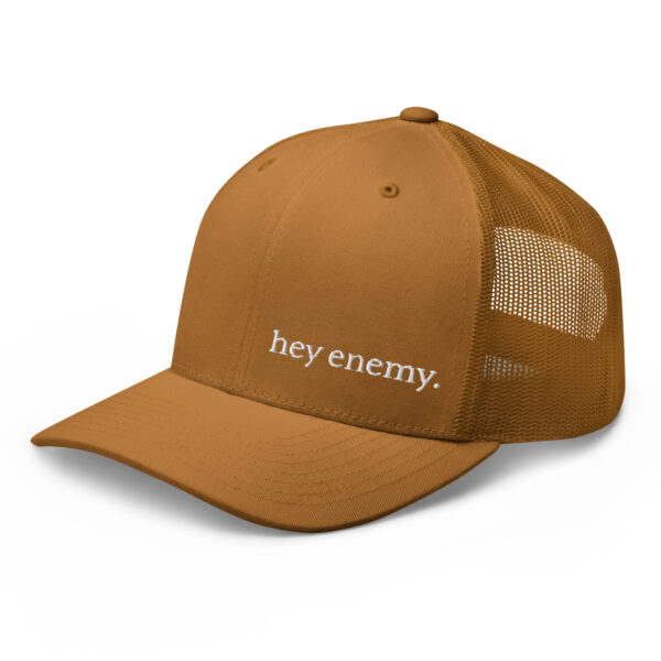 hey enemy Embroidered Trucker Cap - Image 8