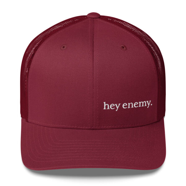 hey enemy Embroidered Trucker Cap - Image 9