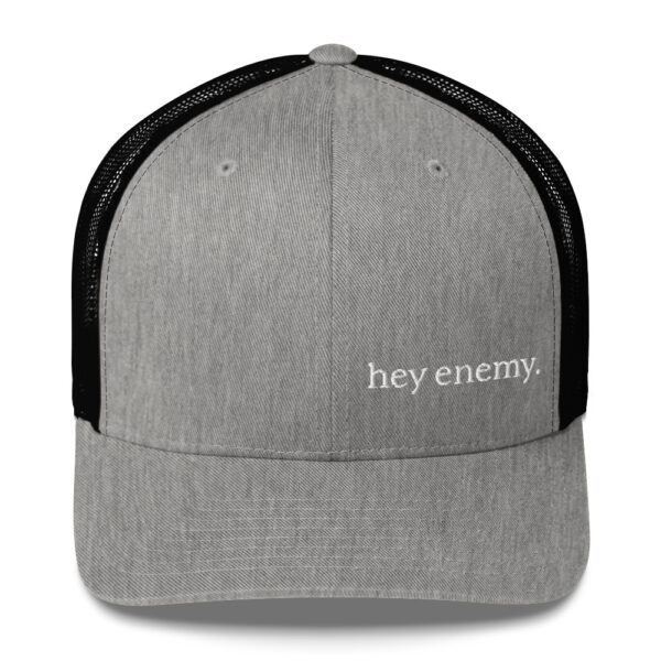 hey enemy Embroidered Trucker Cap - Image 12