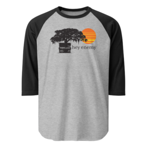 hey enemy 3/4 Sleeve Raglan Shirt