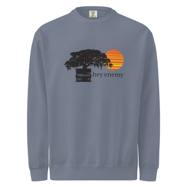 hey enemy Garment-Dyed Sweatshirt (Unisex) - Image 11