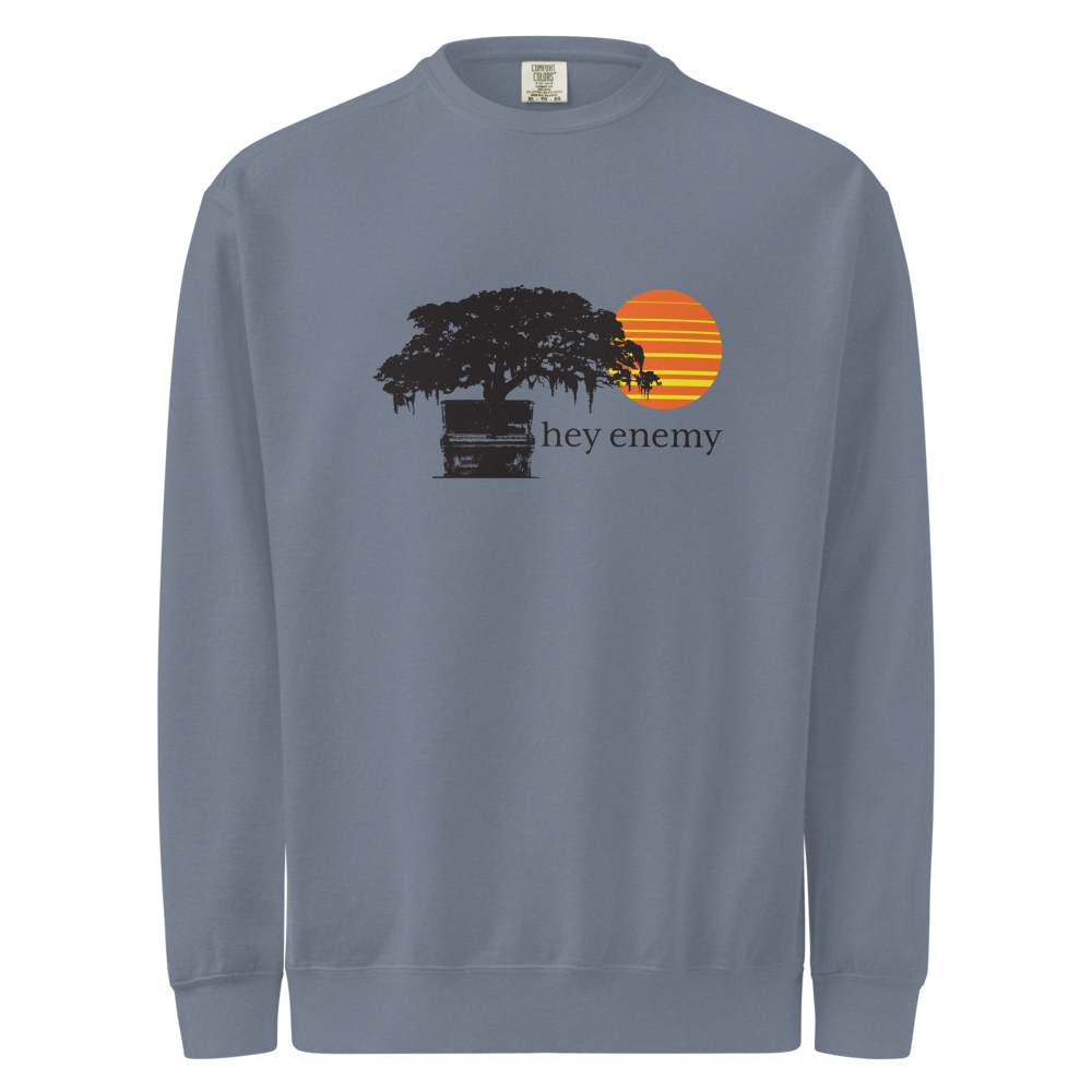 Featured image for “hey enemy Garment-Dyed Sweatshirt (Unisex)”