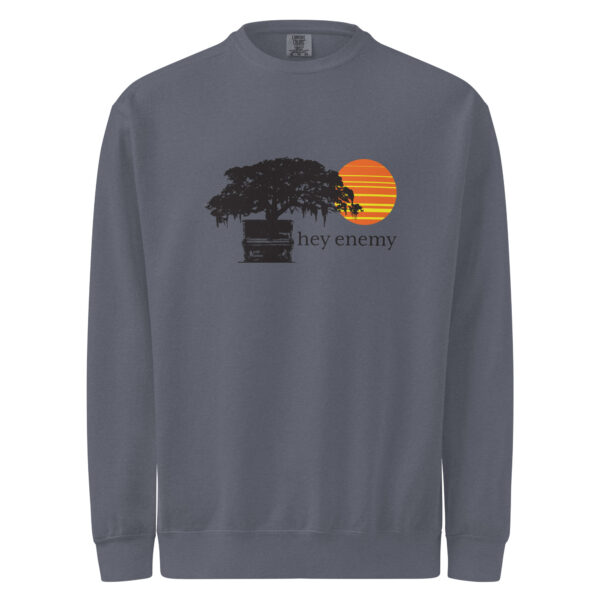 hey enemy Garment-Dyed Sweatshirt (Unisex) - Image 8