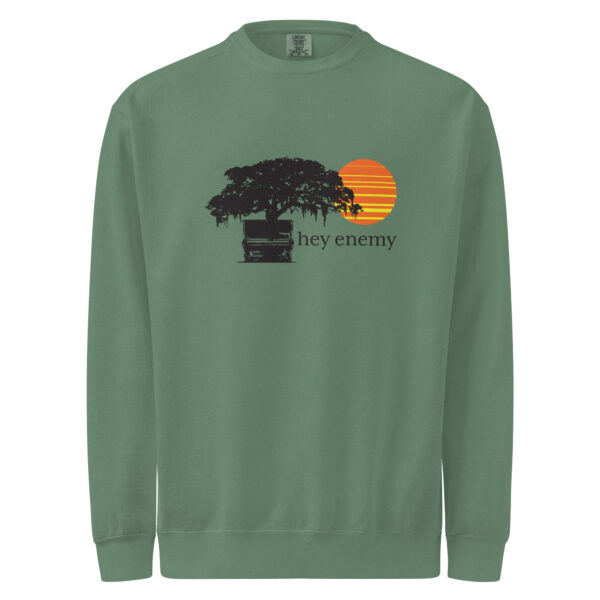 hey enemy Garment-Dyed Sweatshirt (Unisex) - Image 10
